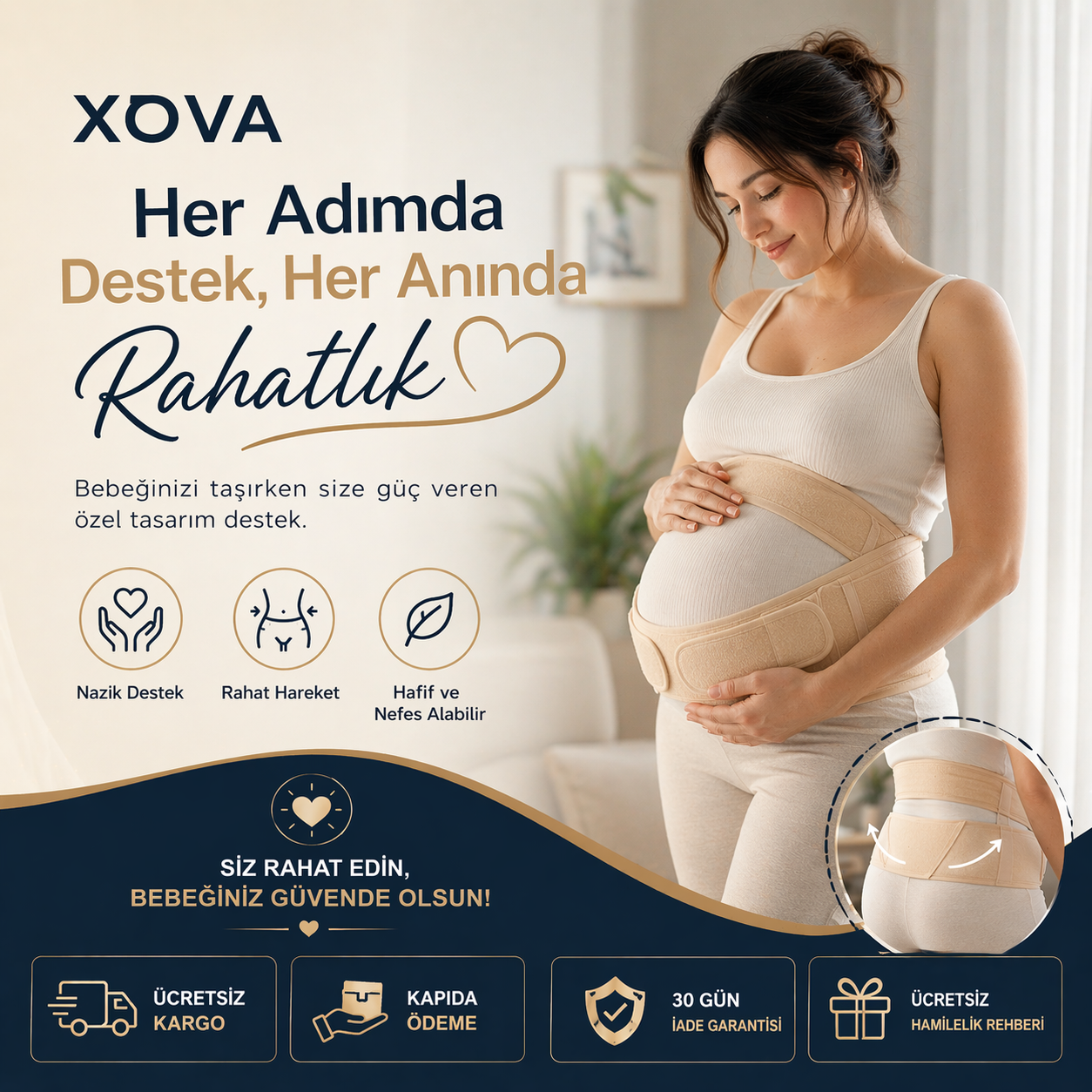 XOVA Konforlu Hamilelik Kemeri